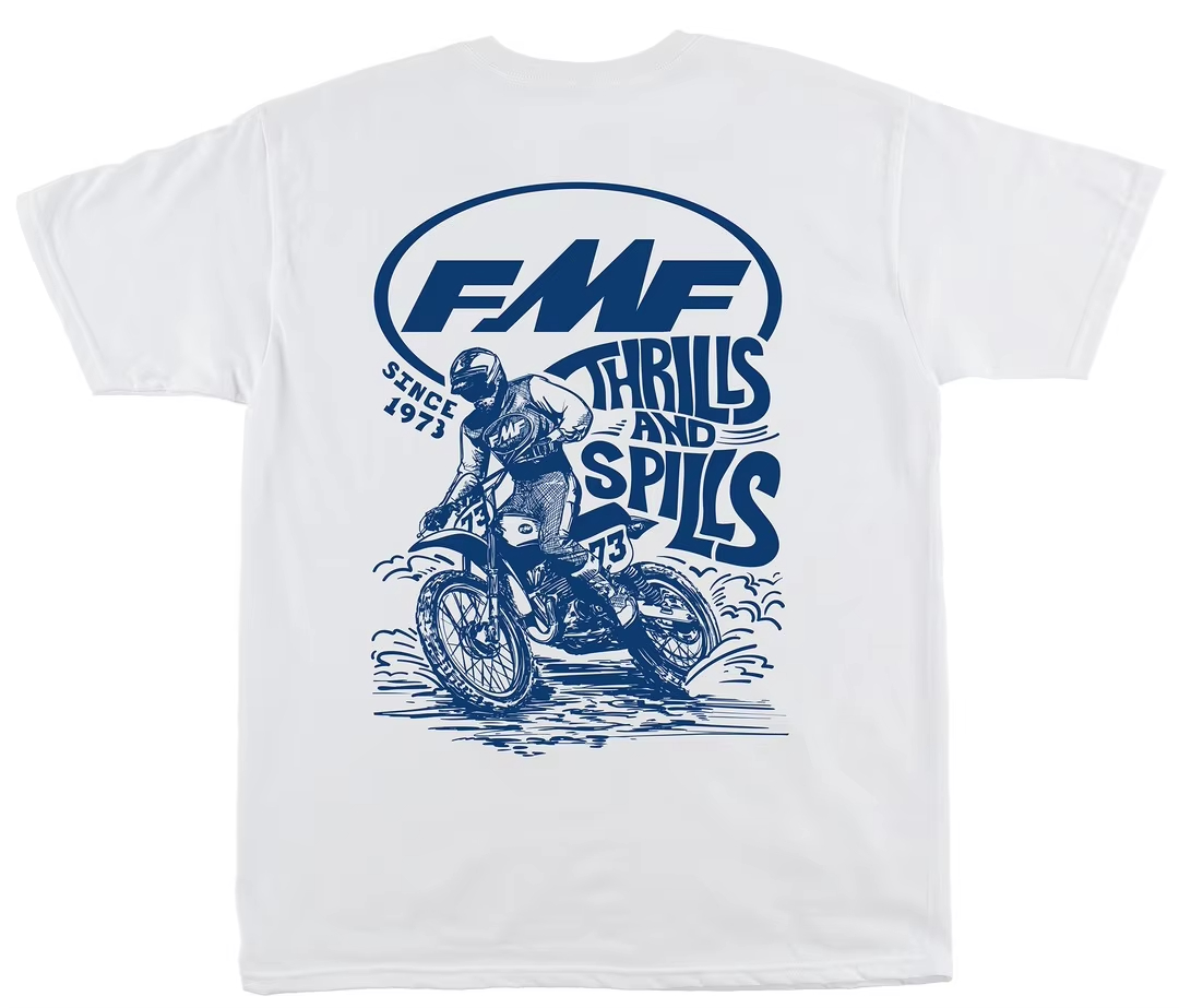 White LEAN IN FMF Racing Off R - đánh giá và giá Streetwear Brand Tees