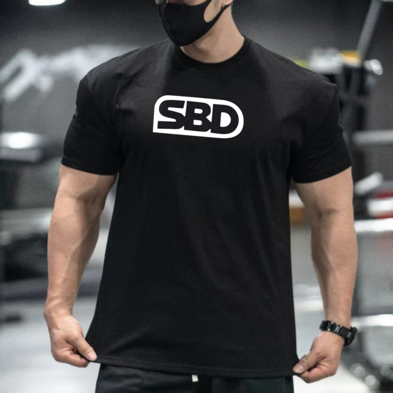 SBD Powerlifting Training Blac - đánh giá và giá Streetwear Brand Red Logo
