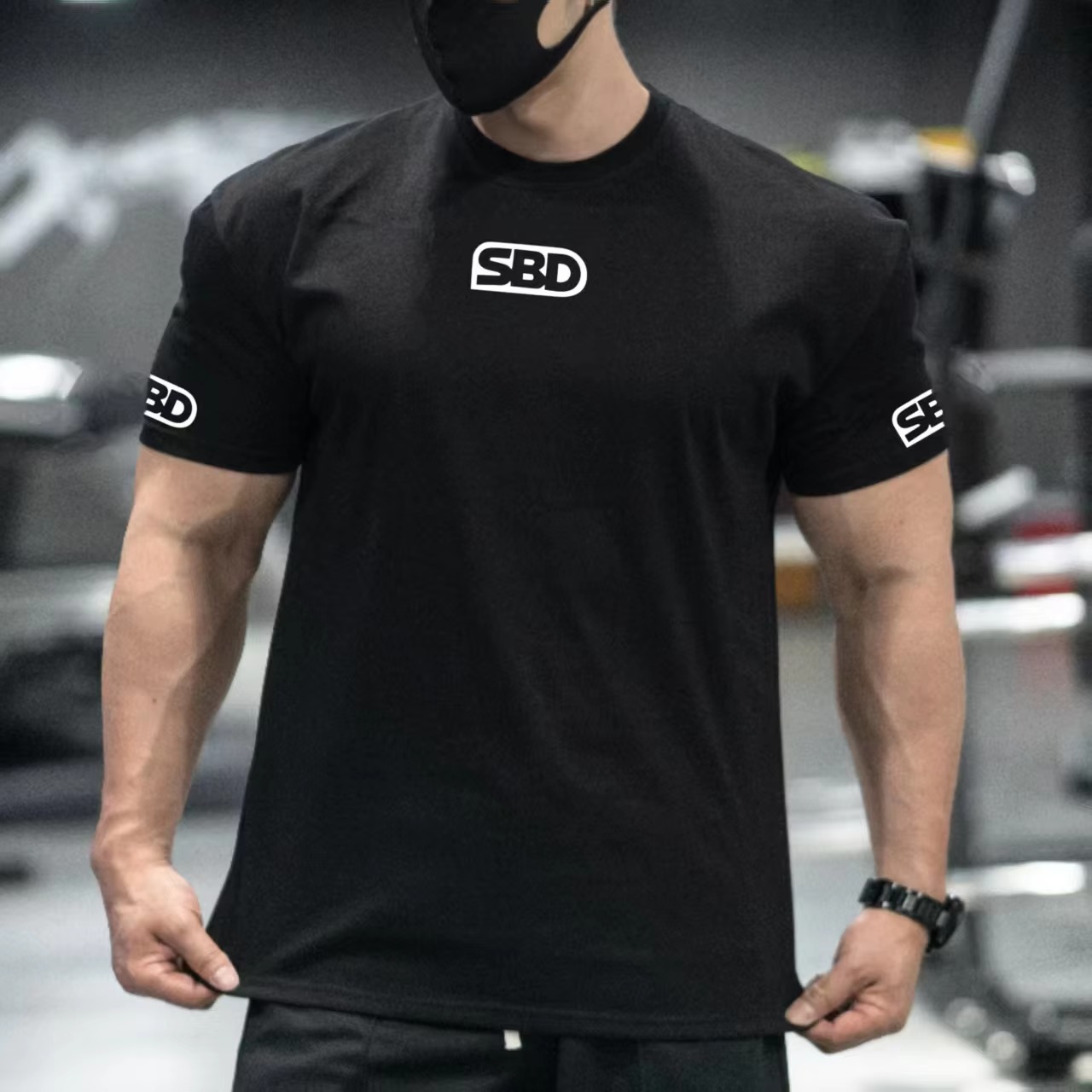 SBD Powerlifting Training Blac - đánh giá và giá Streetwear Brand Red Logo