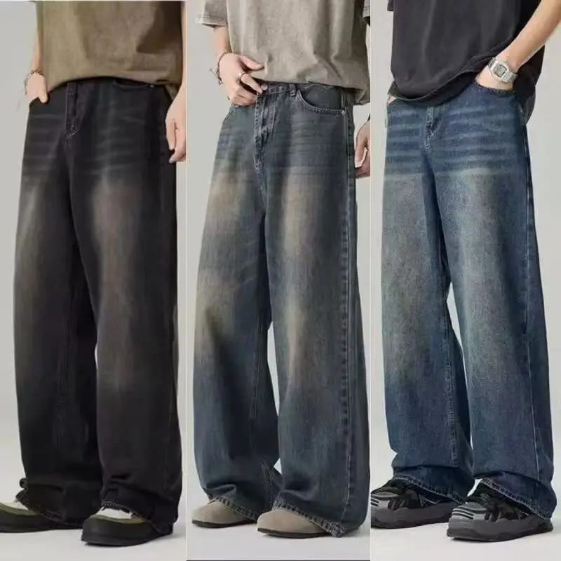 Korean Fashion Men Wide Leg Je - đánh giá và giá Streetwear Brand Denim